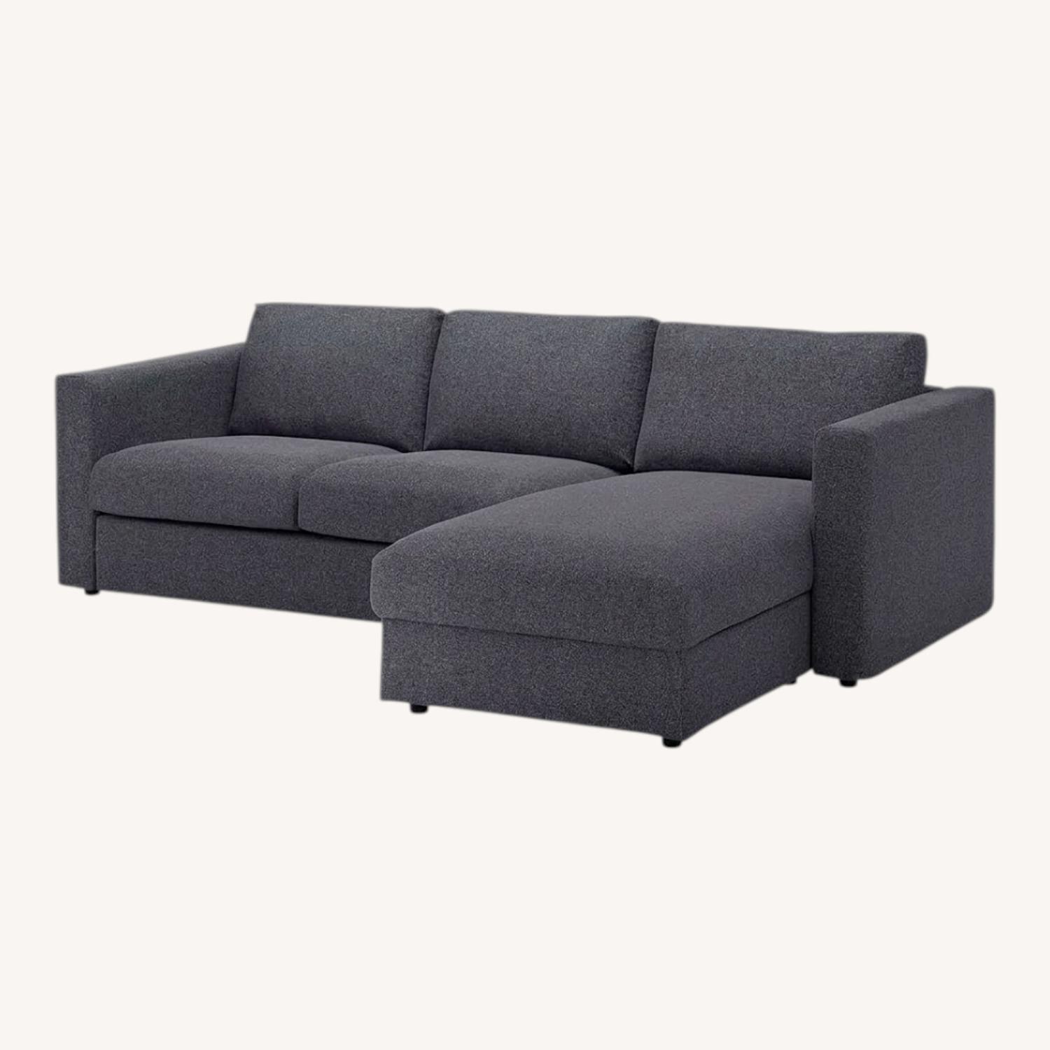 IKEA FINNALA Light Gray Fabric 2 Piece Sectional - image-0