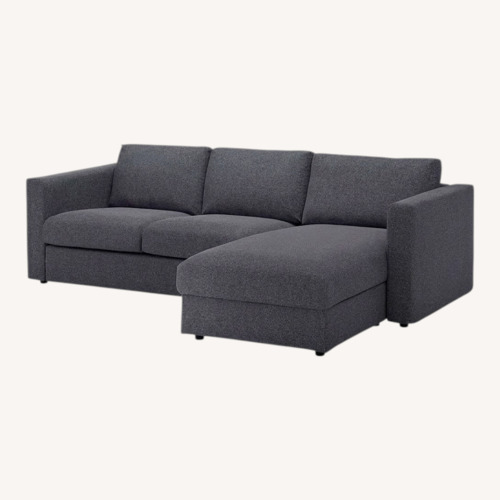 Used IKEA FINNALA Light Gray Fabric 2 Piece Sectional for sale on AptDeco