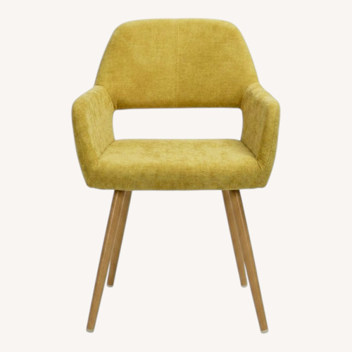 Used Yellow Linen Dining Chairs for sale on AptDeco