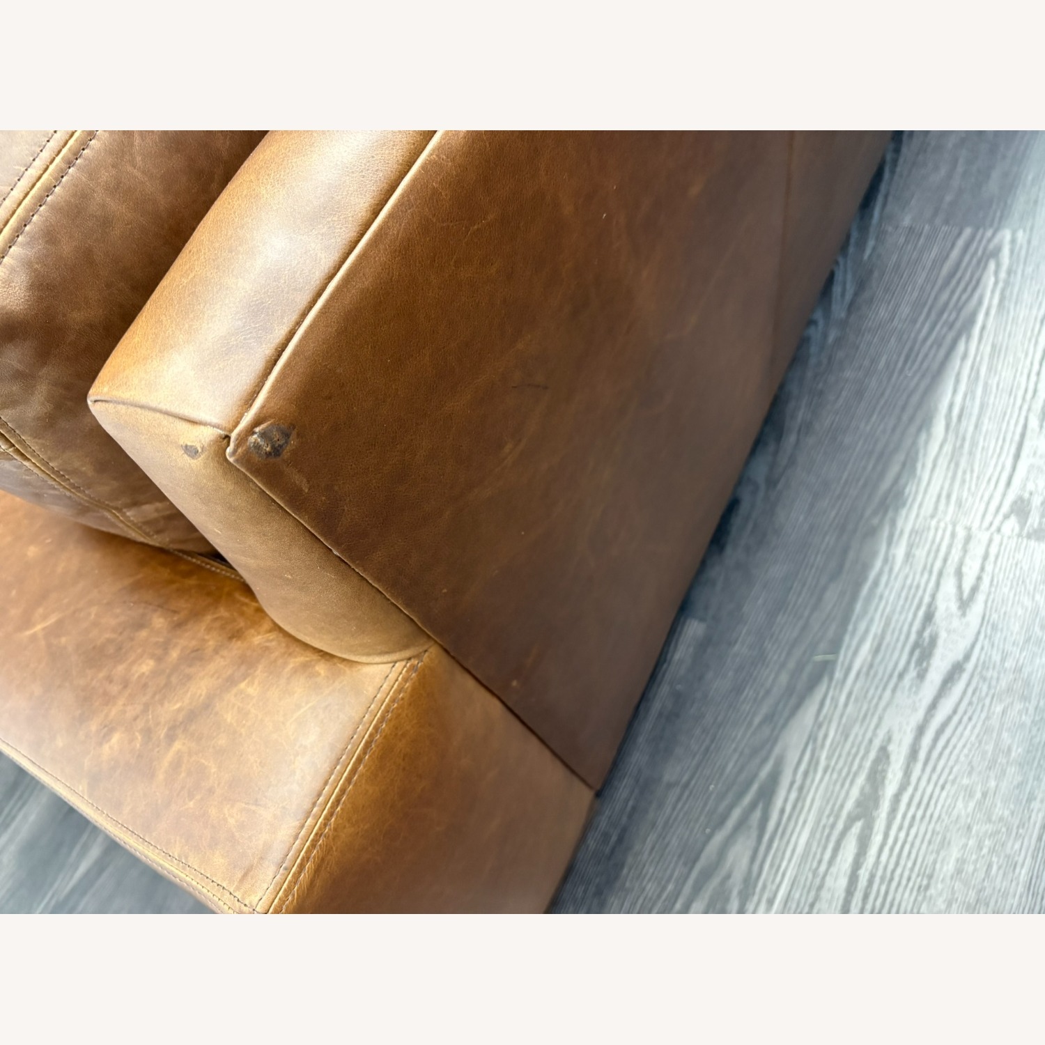 Restoration Hardware Maxwell Leather 2-Cushion Sofa | Leather - image-10