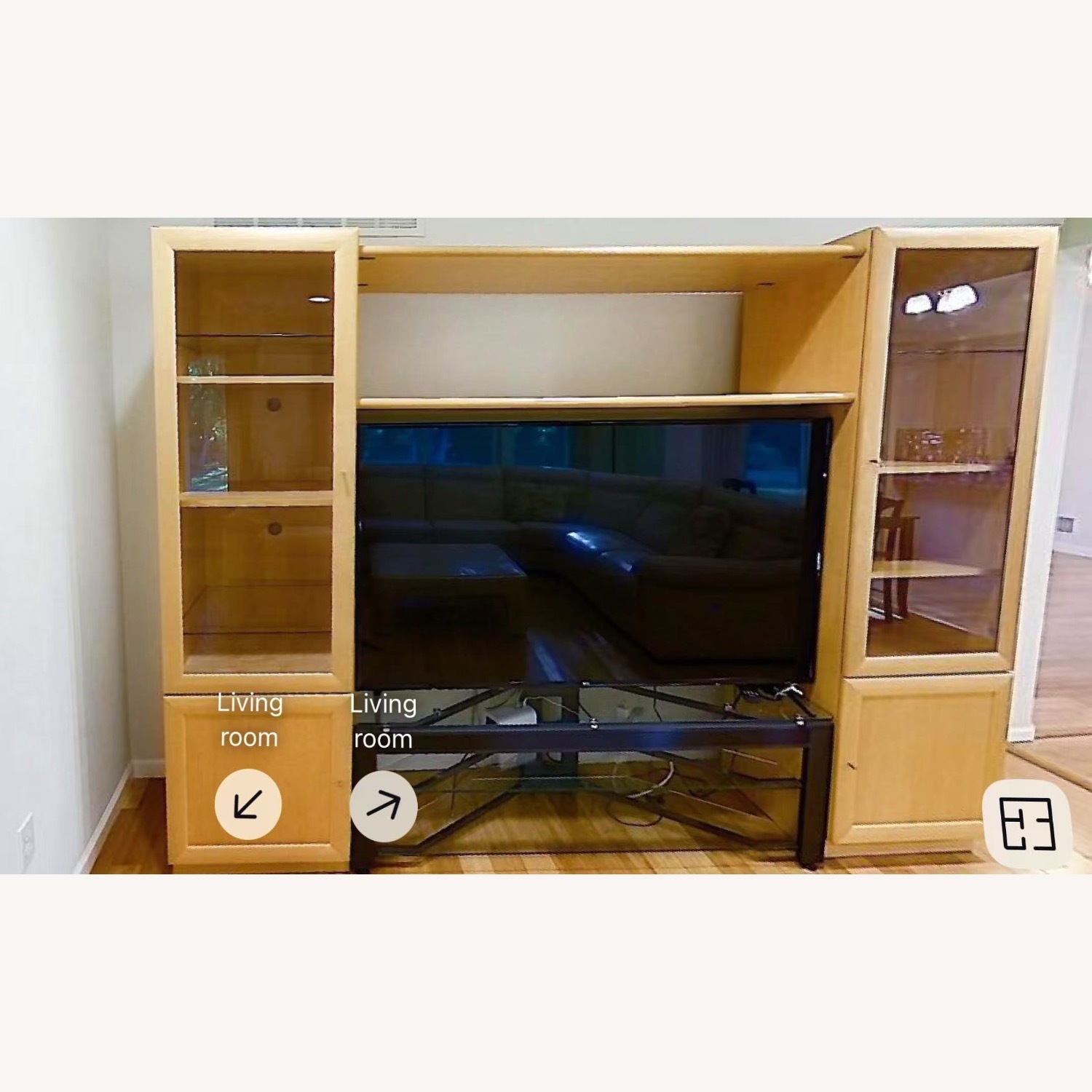 Natural Wood Wall Shelf - image-3
