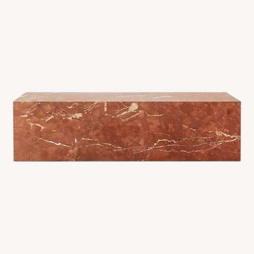 Used Coral Marble Plinth Table for sale on AptDeco