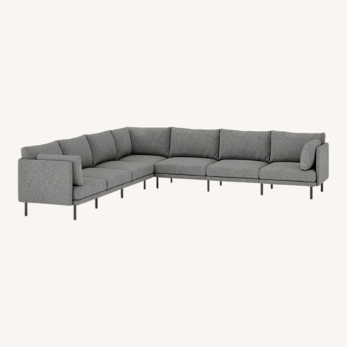 Used Burrow Field 7 Piece Sectional Sofa plus Ottoman for sale on AptDeco