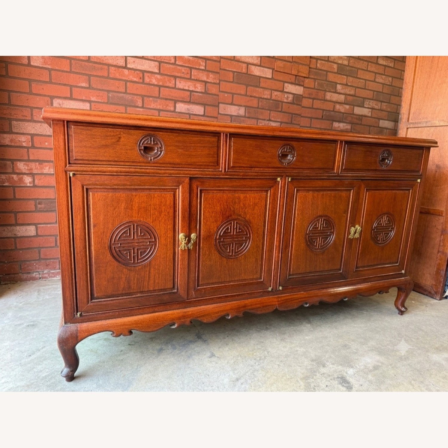 Vintage Wood Sideboard - image-1