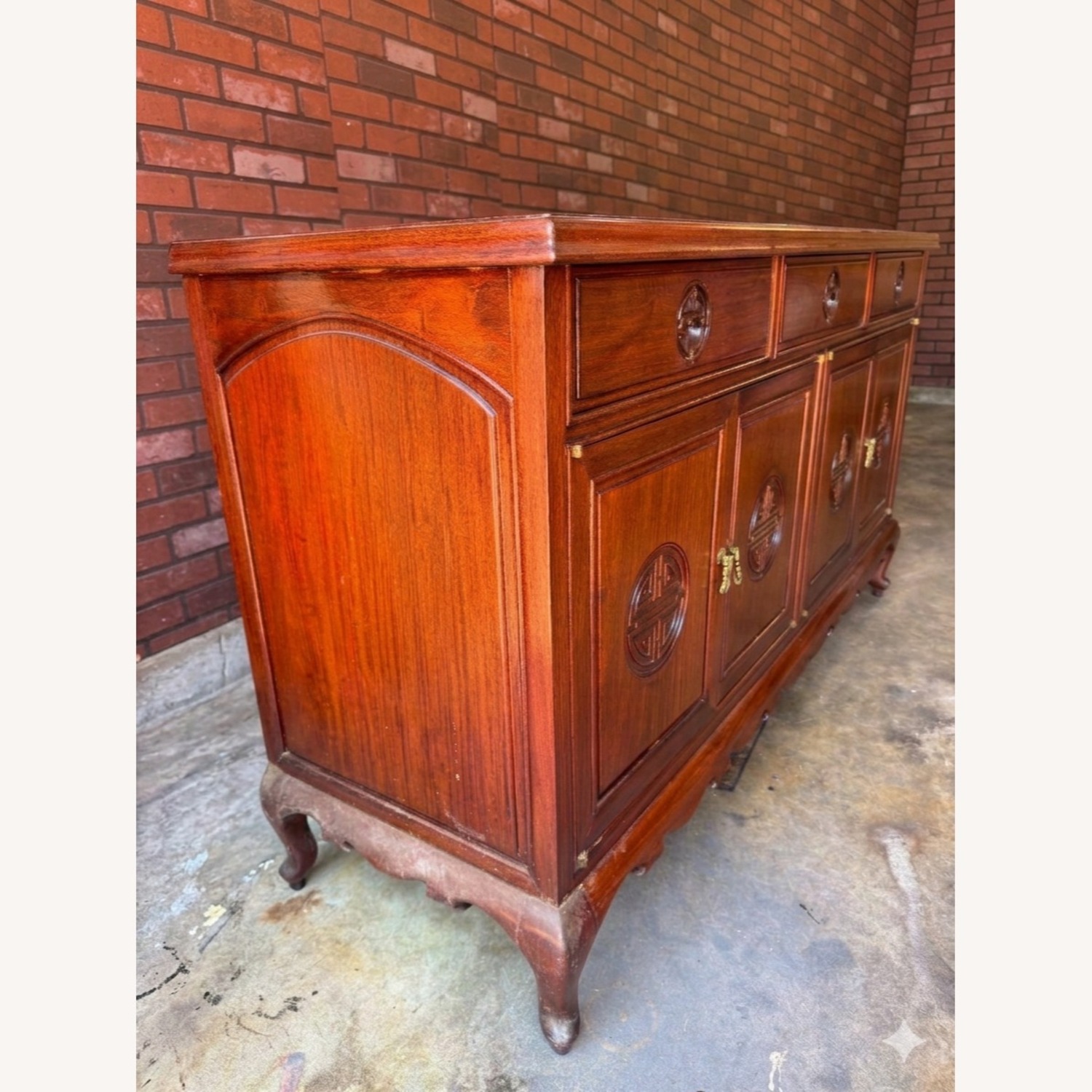 Vintage Wood Sideboard - image-2