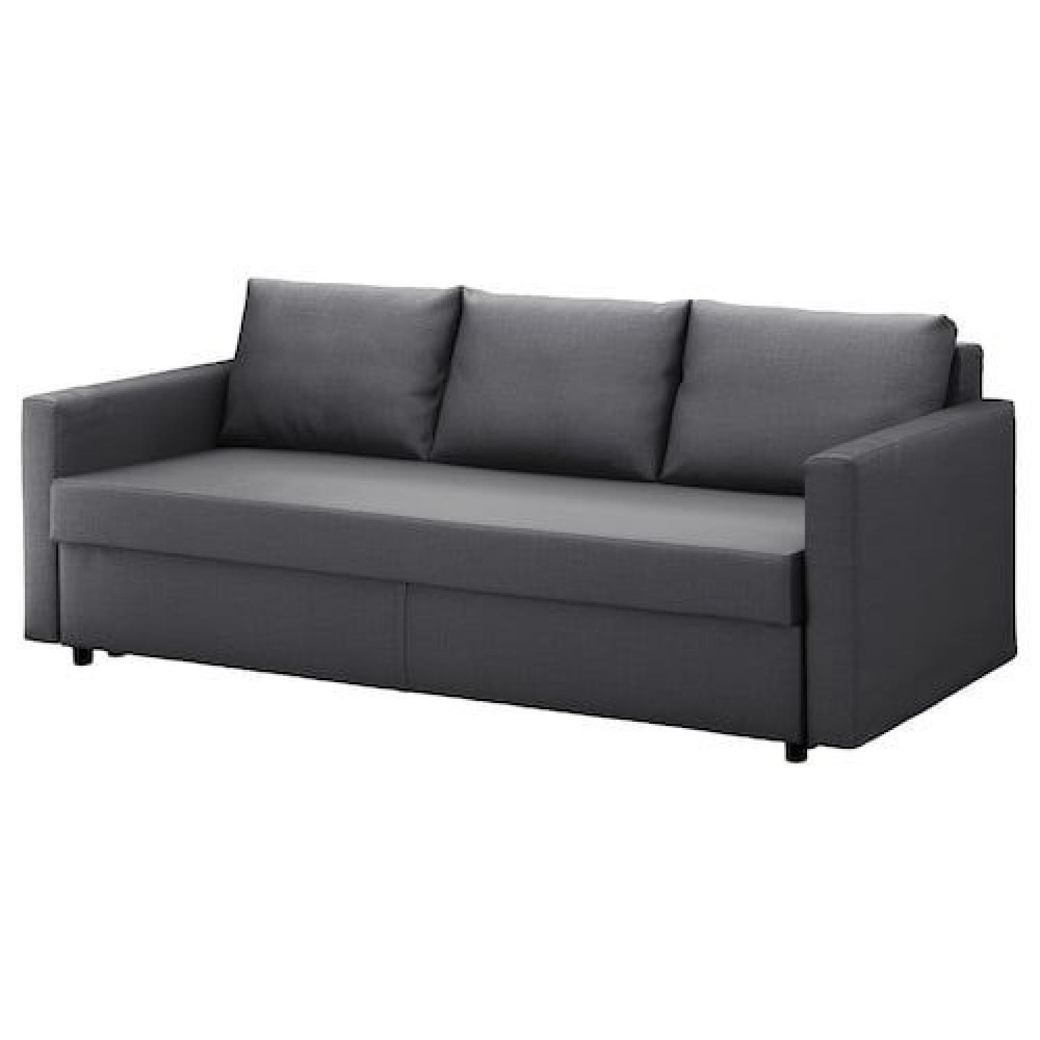 IKEA FRIHETEN Light Gray Sleeper Sofa - image-5