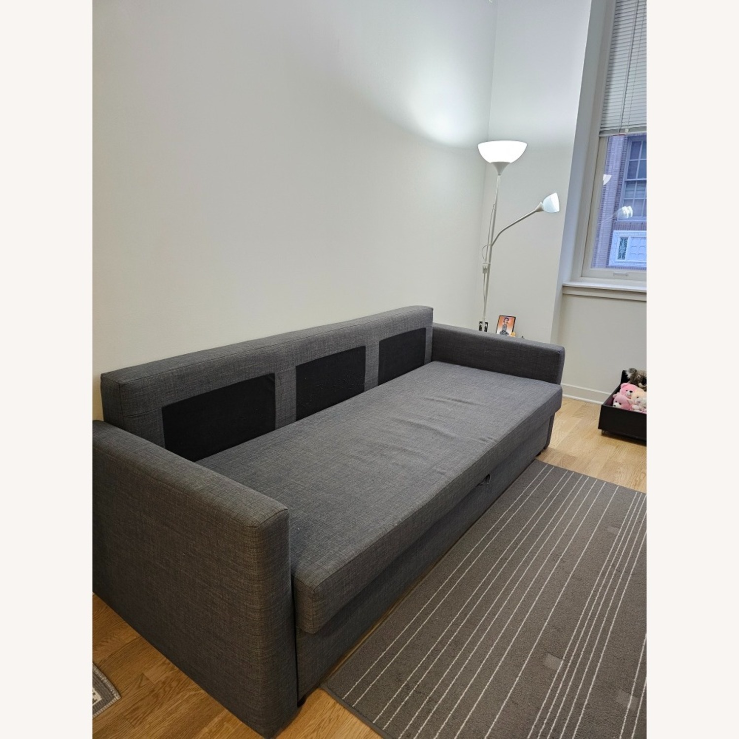 IKEA FRIHETEN Light Gray Sleeper Sofa - image-3