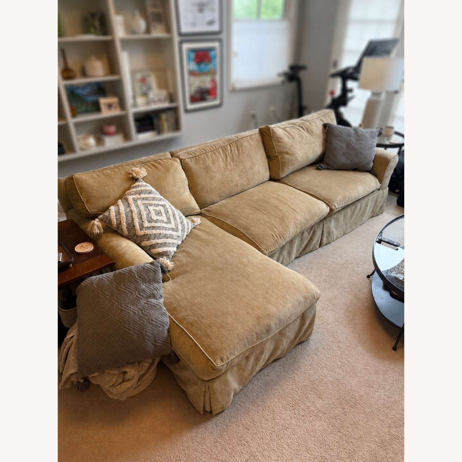 Restoration Hardware Natural 2 Piece Sectional - image-3