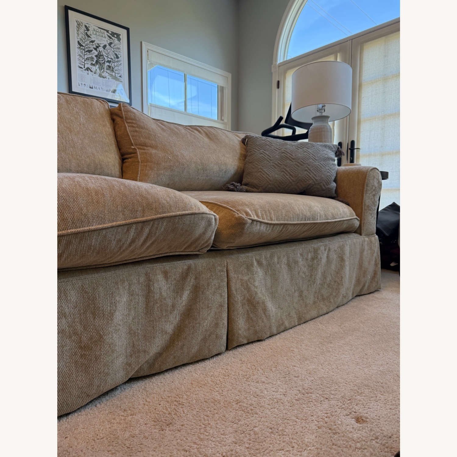 Restoration Hardware Natural 2 Piece Sectional - image-6