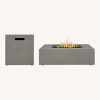 Crate & Barrel Light Gray Stone Patio Furniture