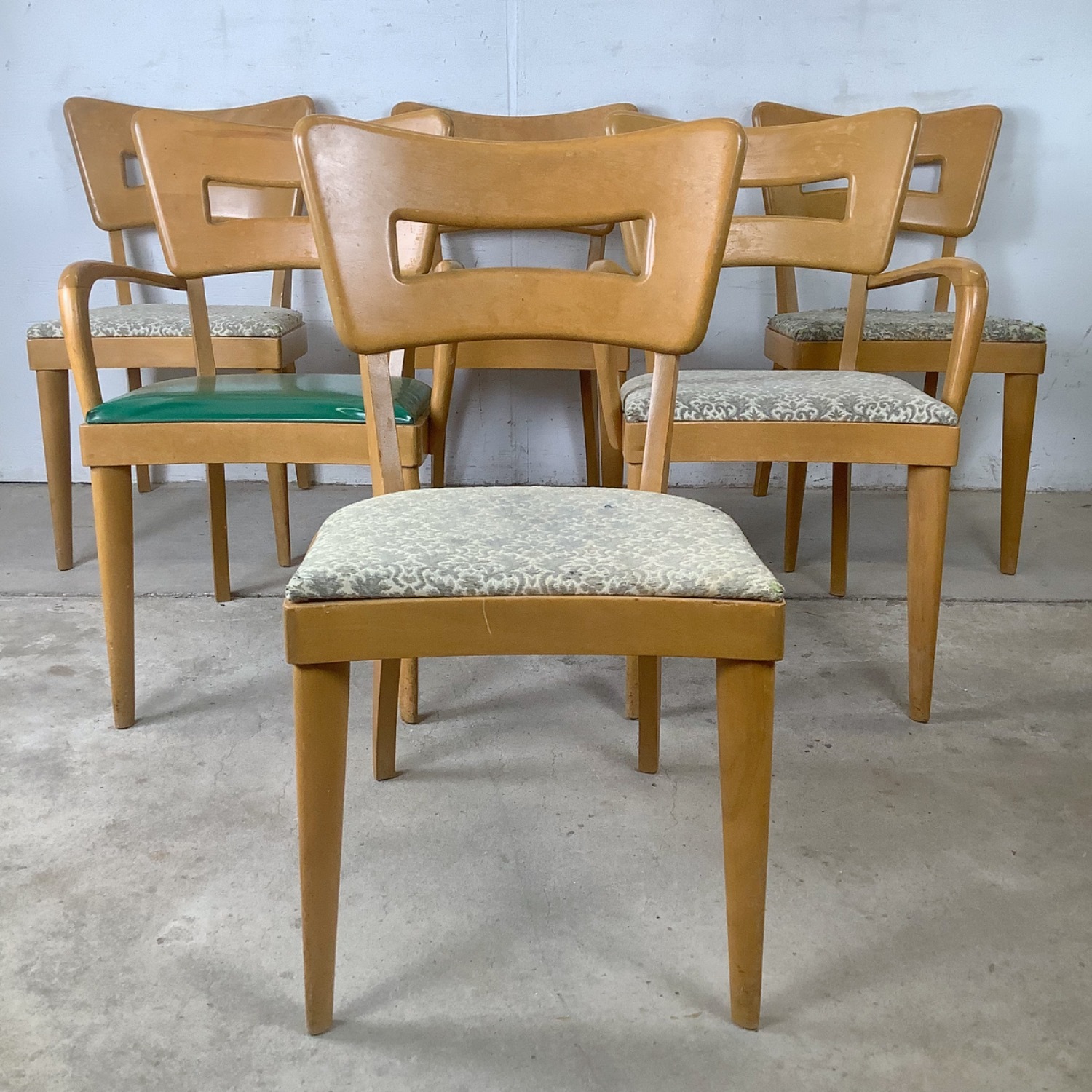 MCM Heywood Wakefield "Dog Bone" Dining Chairs- 6 - image-3
