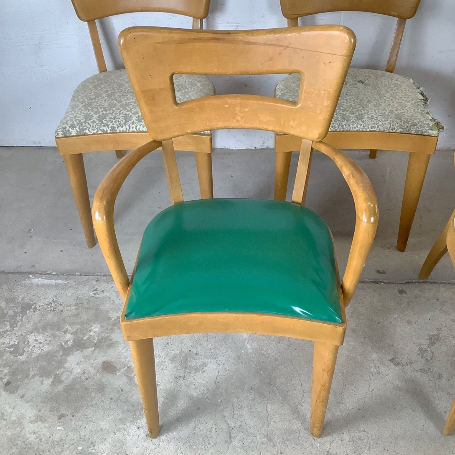 MCM Heywood Wakefield "Dog Bone" Dining Chairs- 6 - image-6