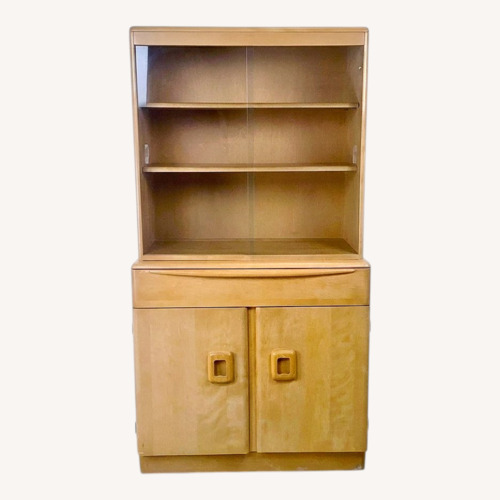 Used Heywood-Wakefield Wheat China Cabinet Hutch for sale on AptDeco