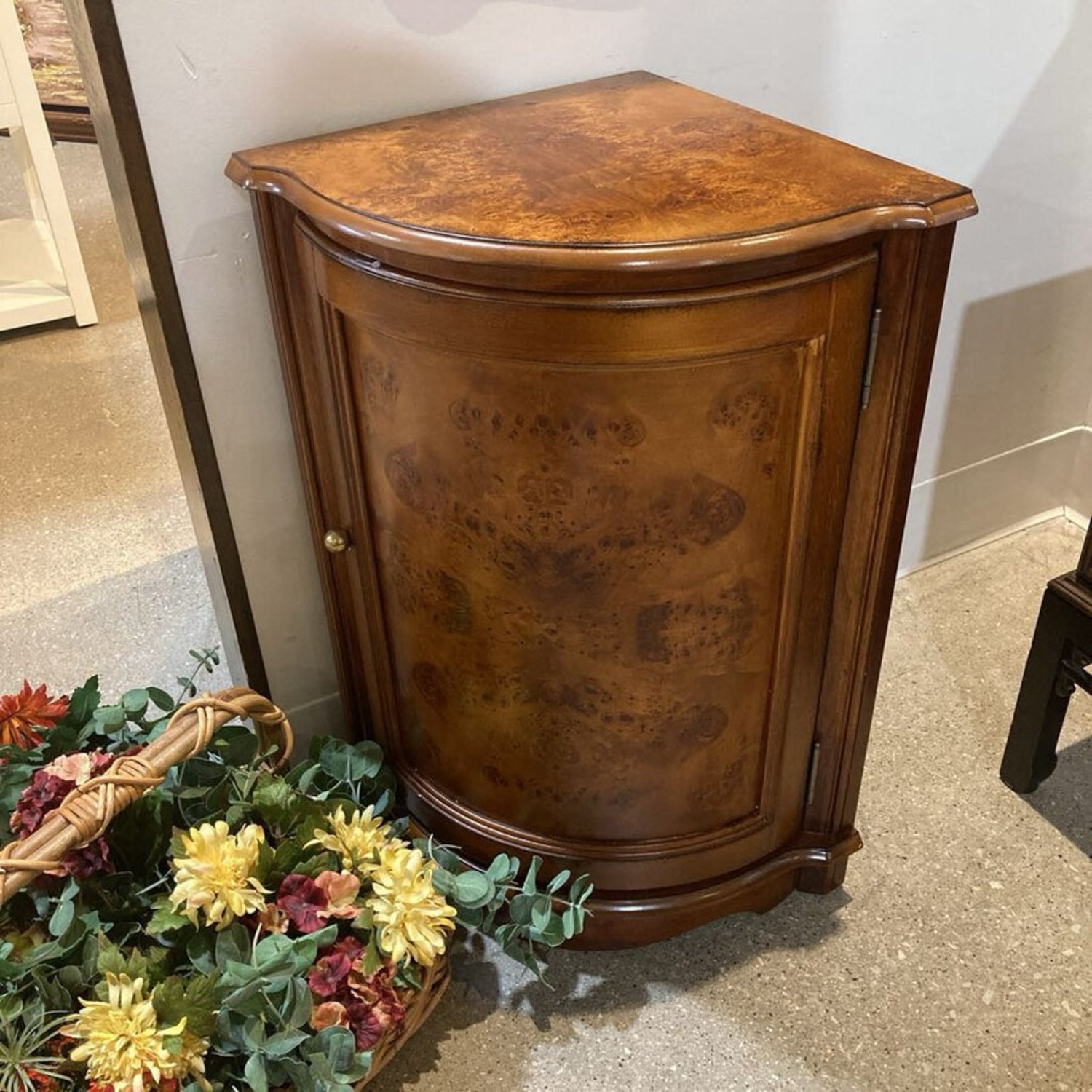 Durham Corner Cabinet Medium Brown - image-2