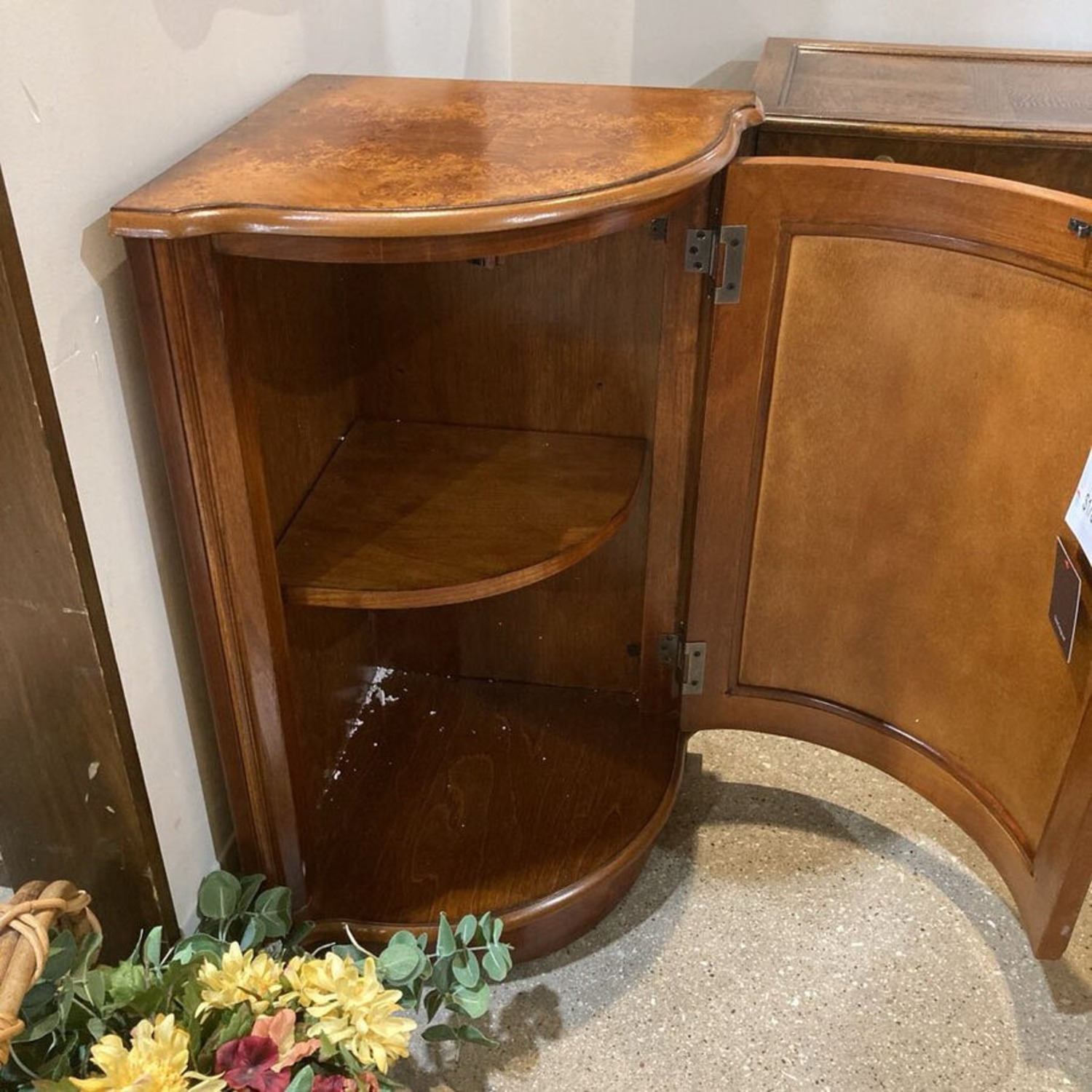 Durham Corner Cabinet Medium Brown - image-4