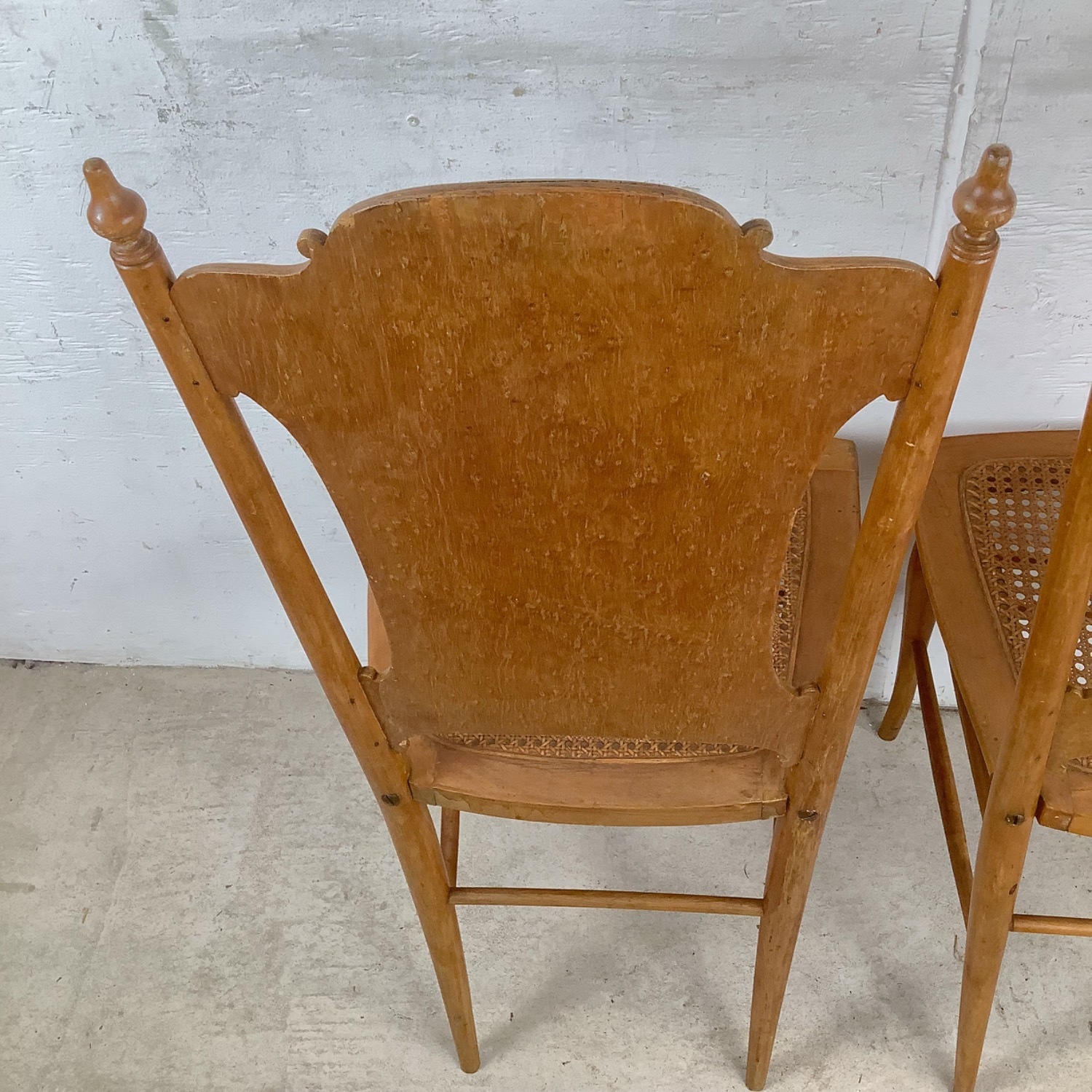 Antique Caned Seat Side Chairs– Pair - image-21