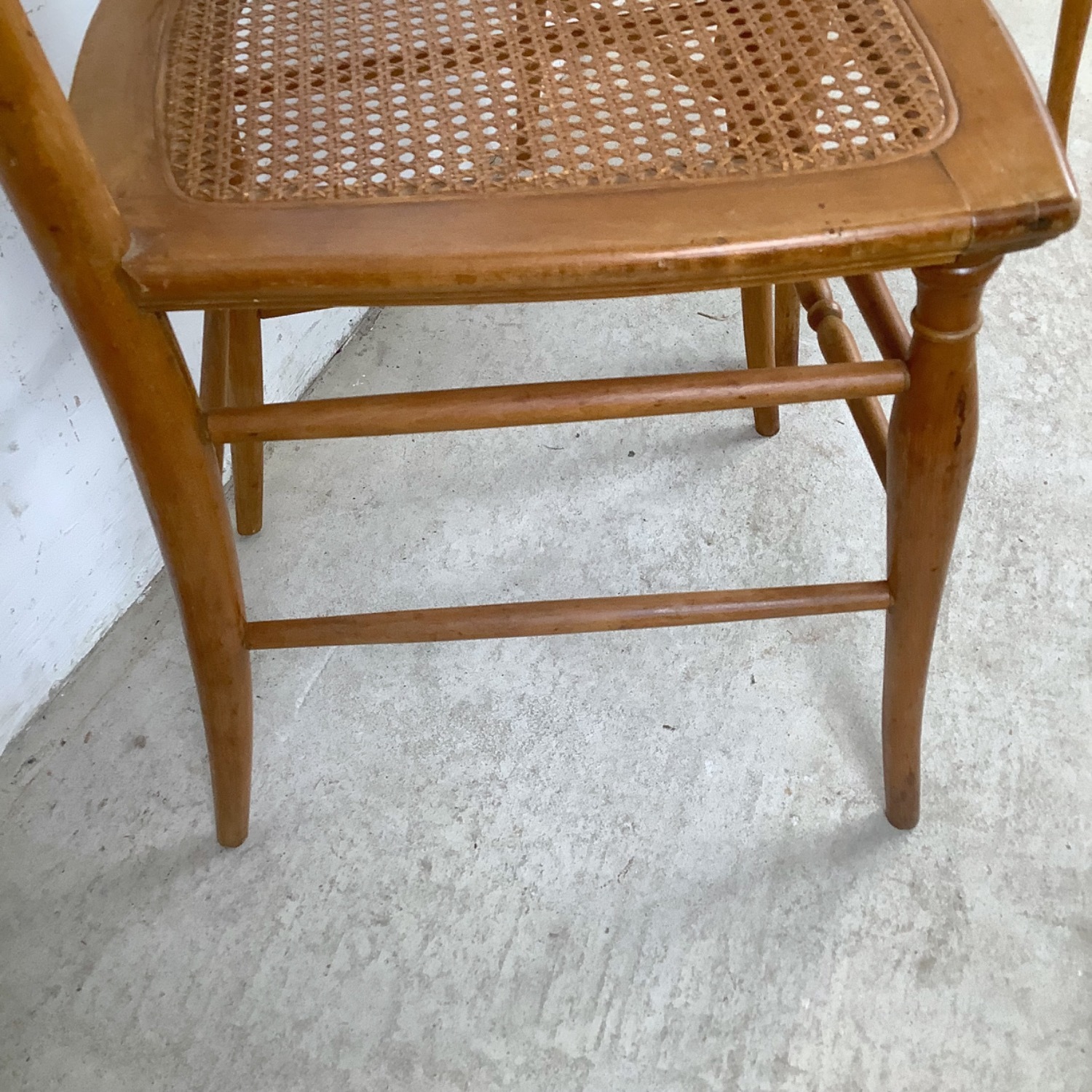 Antique Caned Seat Side Chairs– Pair - image-11