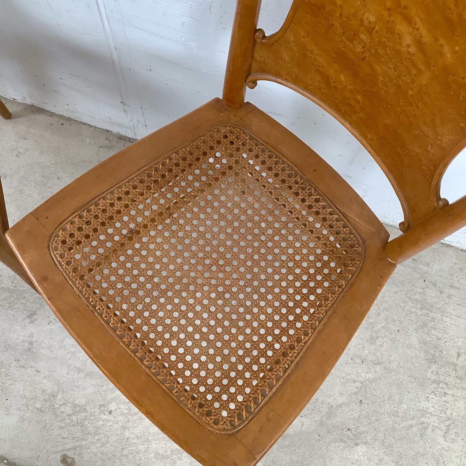 Antique Caned Seat Side Chairs– Pair - image-7