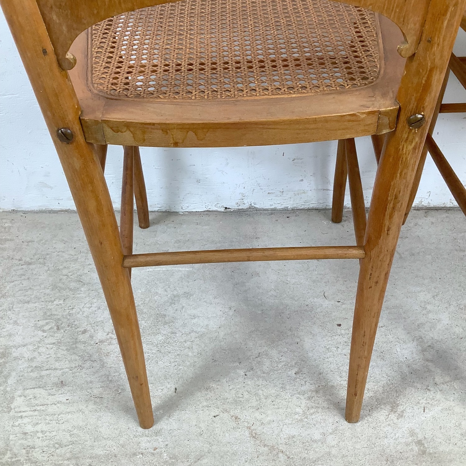Antique Caned Seat Side Chairs– Pair - image-22