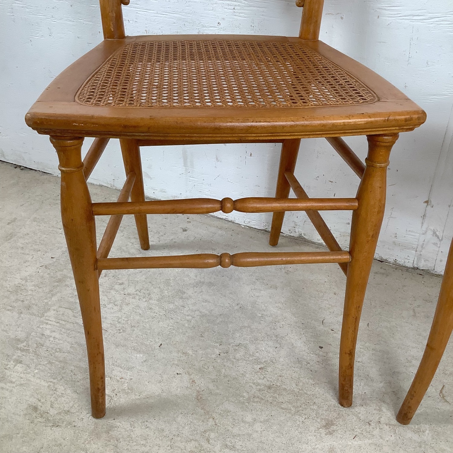 Antique Caned Seat Side Chairs– Pair - image-12