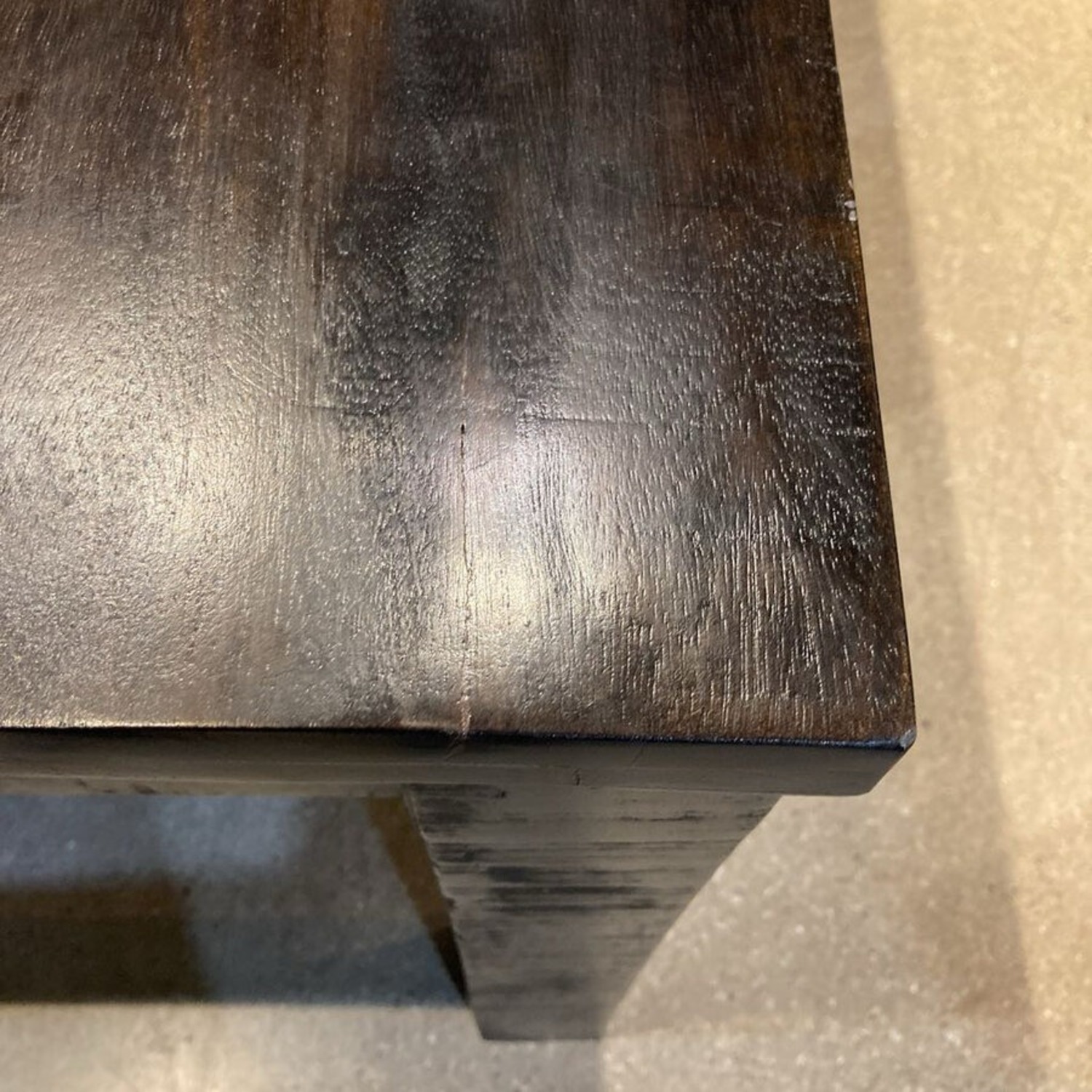 Havana Dark Wood Square Leg Dining Table - image-6