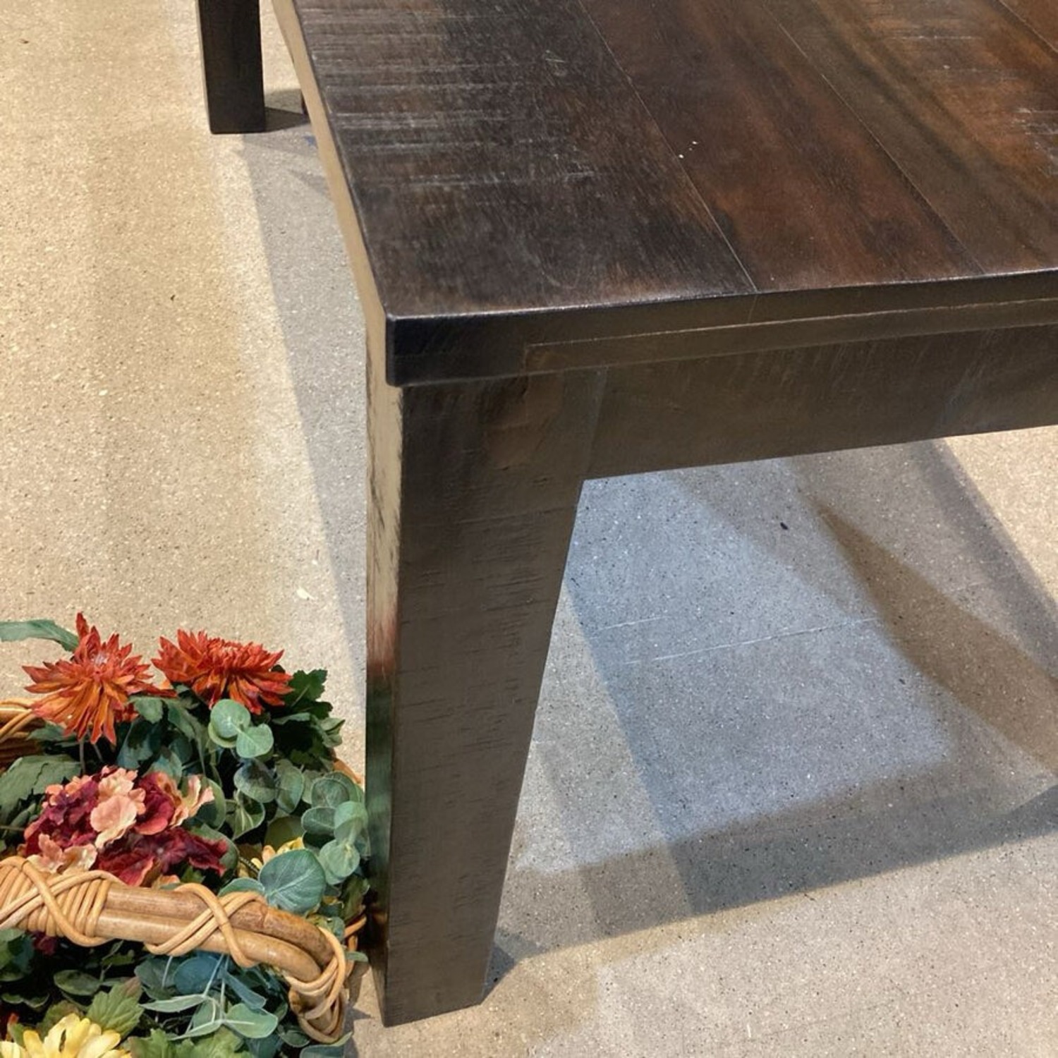 Havana Dark Wood Square Leg Dining Table - image-5