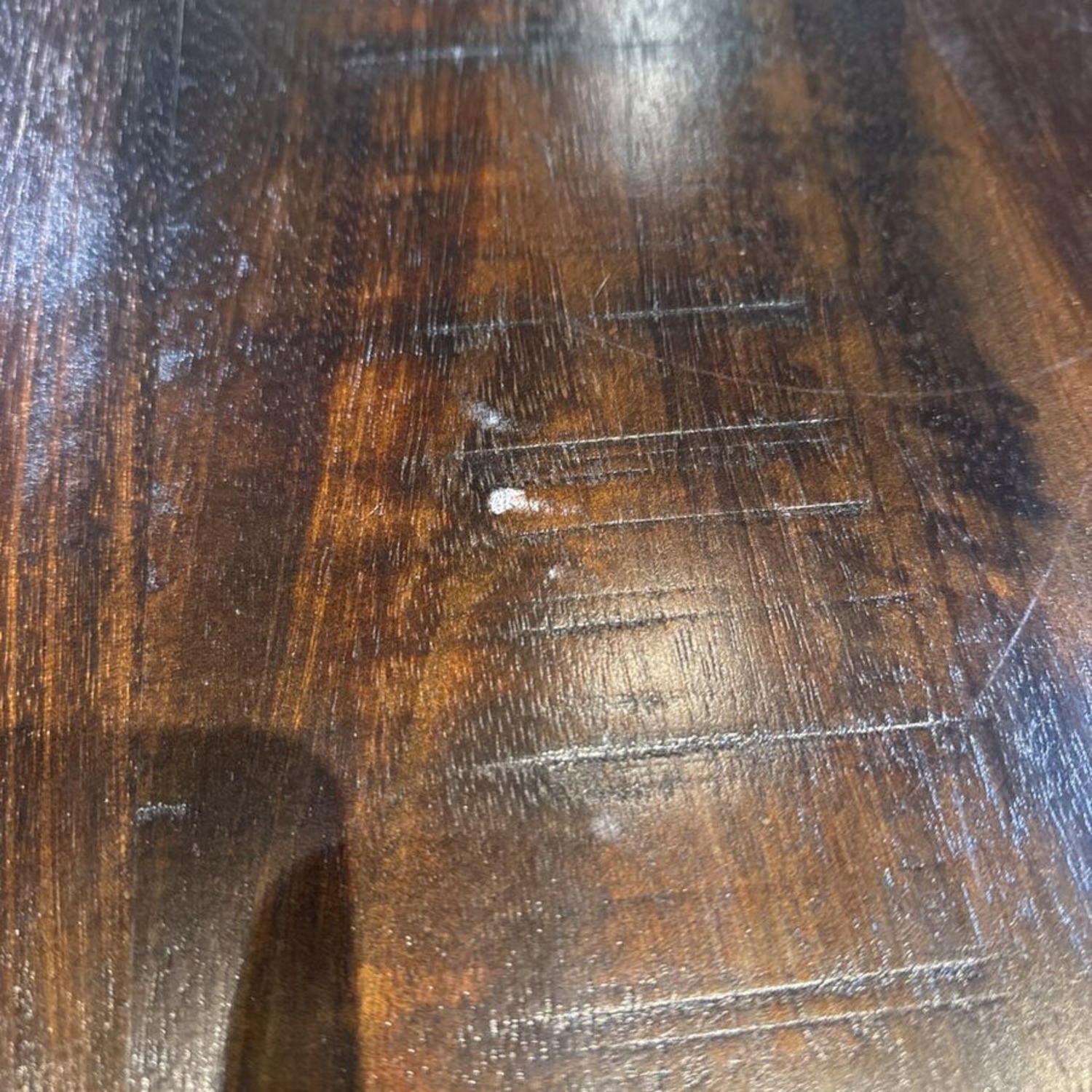 Havana Dark Wood Square Leg Dining Table - image-9