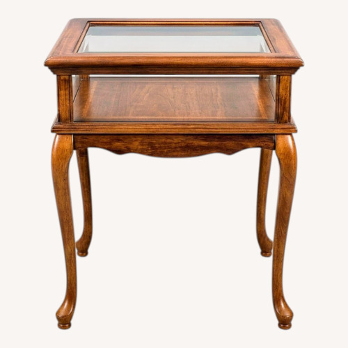 Used Burton Curio Table Furniture Medium Brown for sale on AptDeco