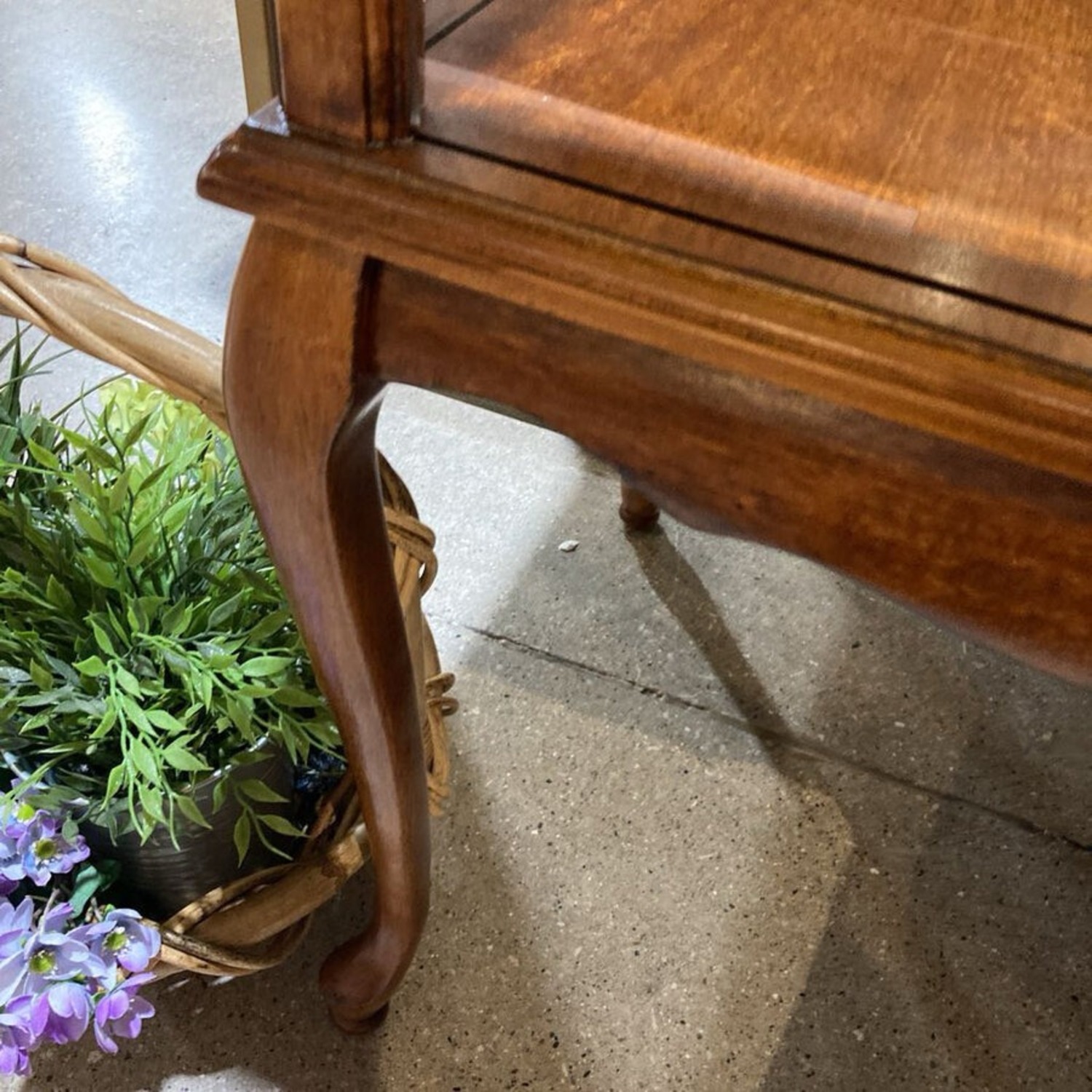 Burton Curio Table Furniture Medium Brown - image-7