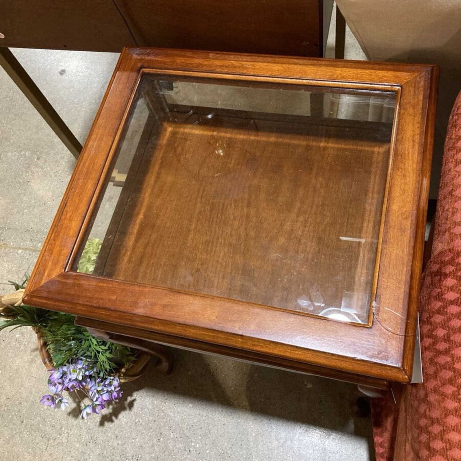 Burton Curio Table Furniture Medium Brown - image-4