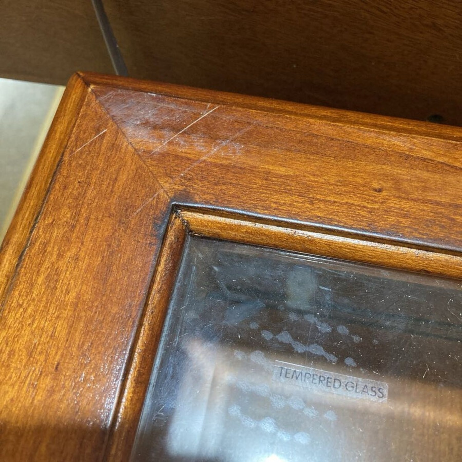 Burton Curio Table Furniture Medium Brown - image-6
