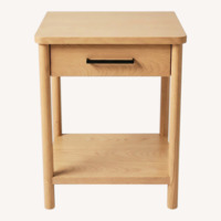 Lennon 1-Drawer Nightstand Light Natural 