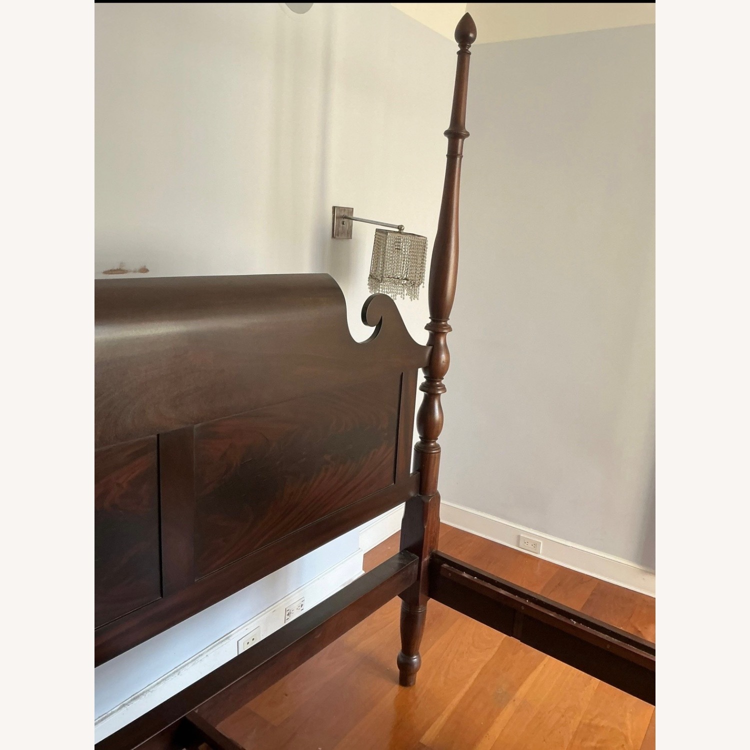 Antique Walnut King Size 4 Poster Bed - image-5