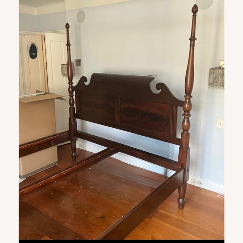 Used Antique Walnut King Size 4 Poster Bed for sale on AptDeco