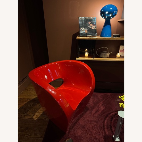 Used Moroso Ron Arad Red Plastic Accent Chair for sale on AptDeco