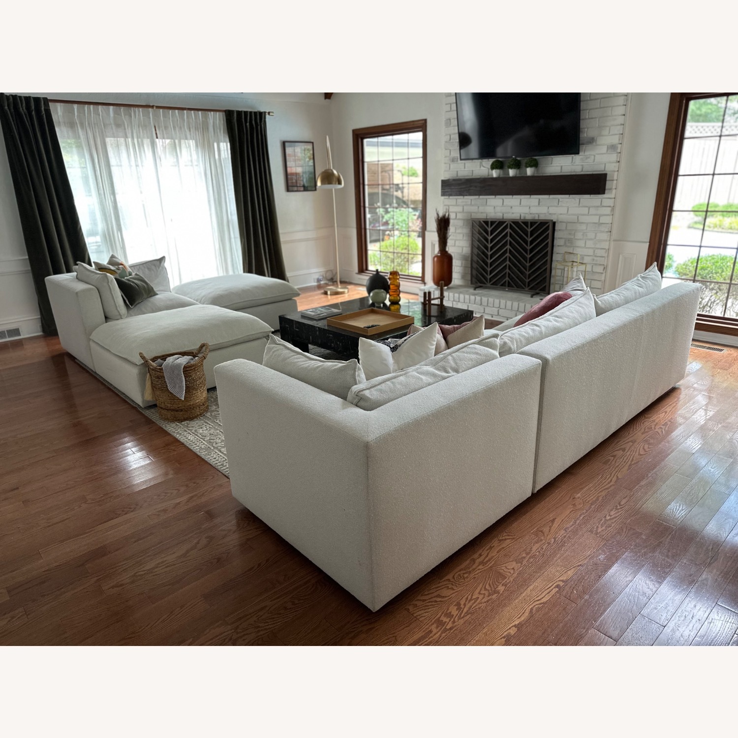 Crate & Barrel Lotus Deep Modular 5-Pcs Sectional - image-1