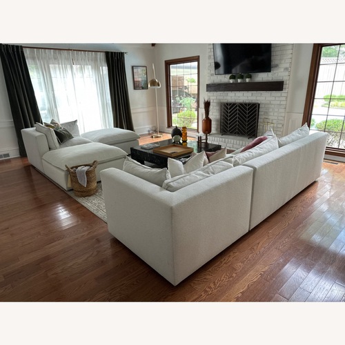 Used Crate & Barrel Lotus Deep Modular 5-Pcs Sectional for sale on AptDeco