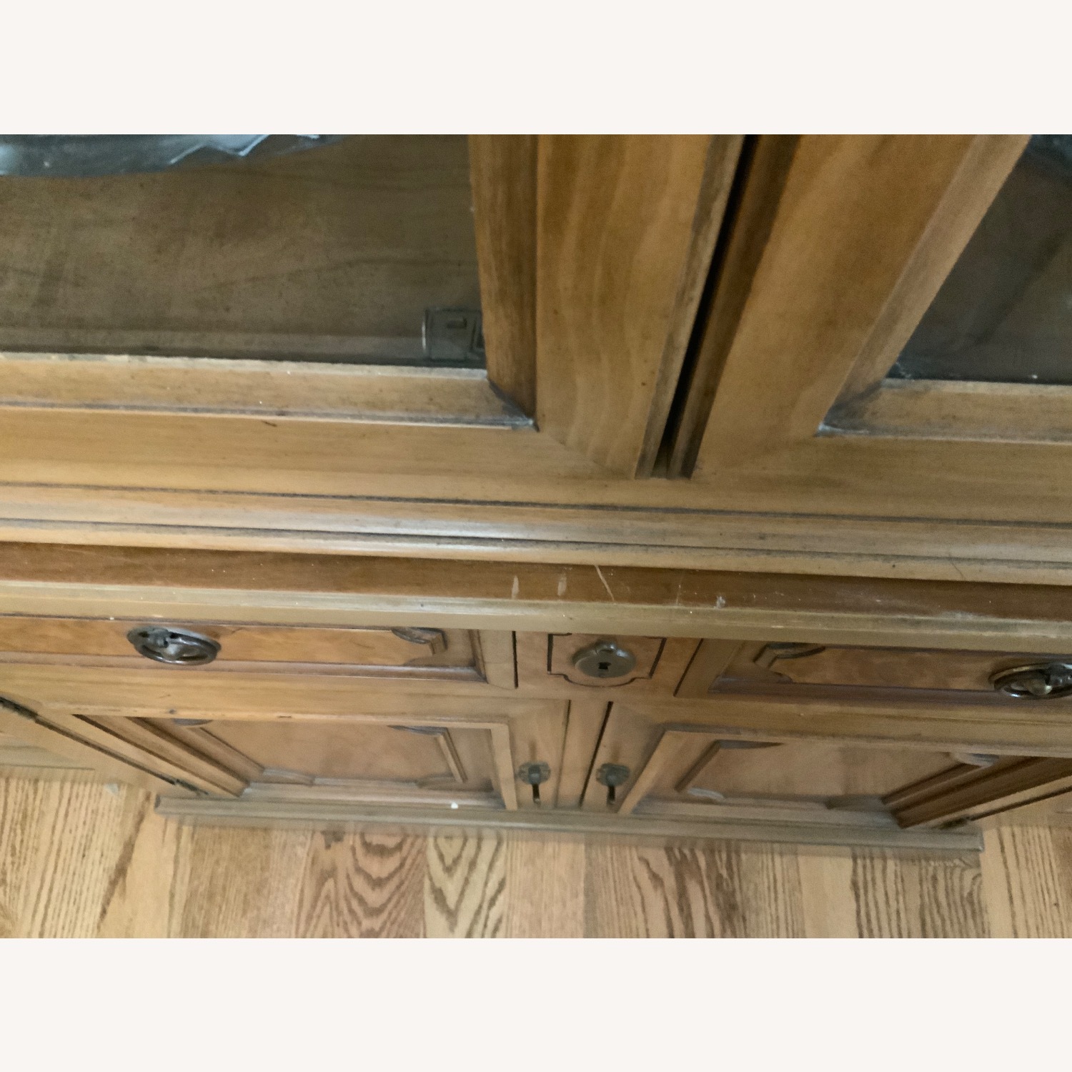 2 piece Light Brown Wood Sideboard - image-3