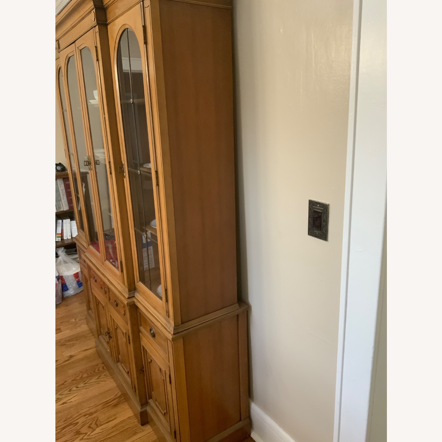 2 piece Light Brown Wood Sideboard - image-2