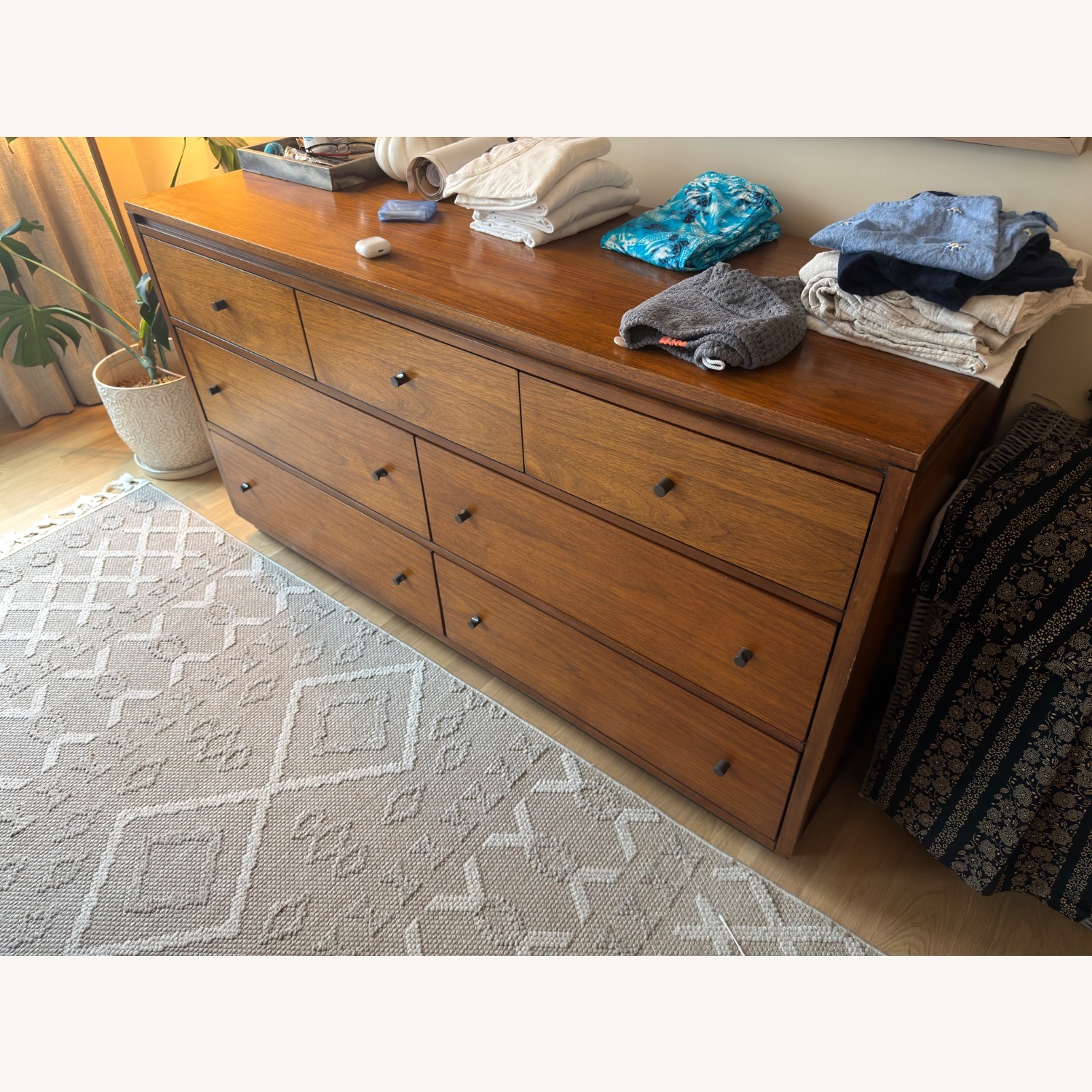 Crate & Barrel Blair Dark Brown Wood Dresser - image-2