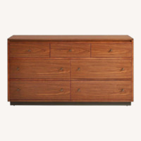 Crate & Barrel Blair Dark Brown Wood Dresser