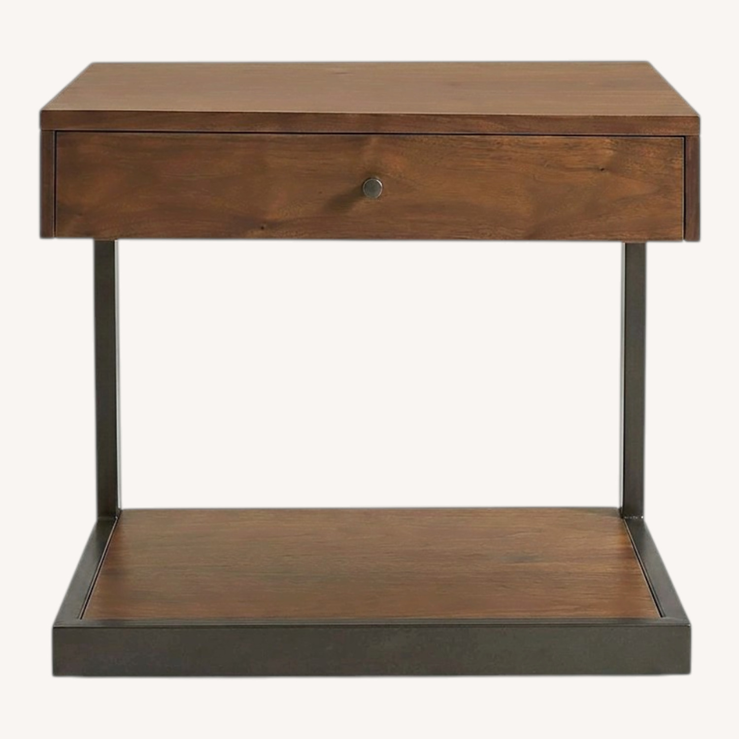 Crate & Barrel Blair Dark Brown Wood Nightstands - image-0