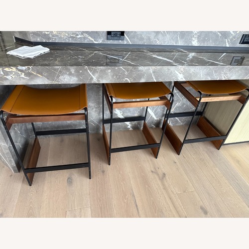 Used Natural Leather Stools for sale on AptDeco