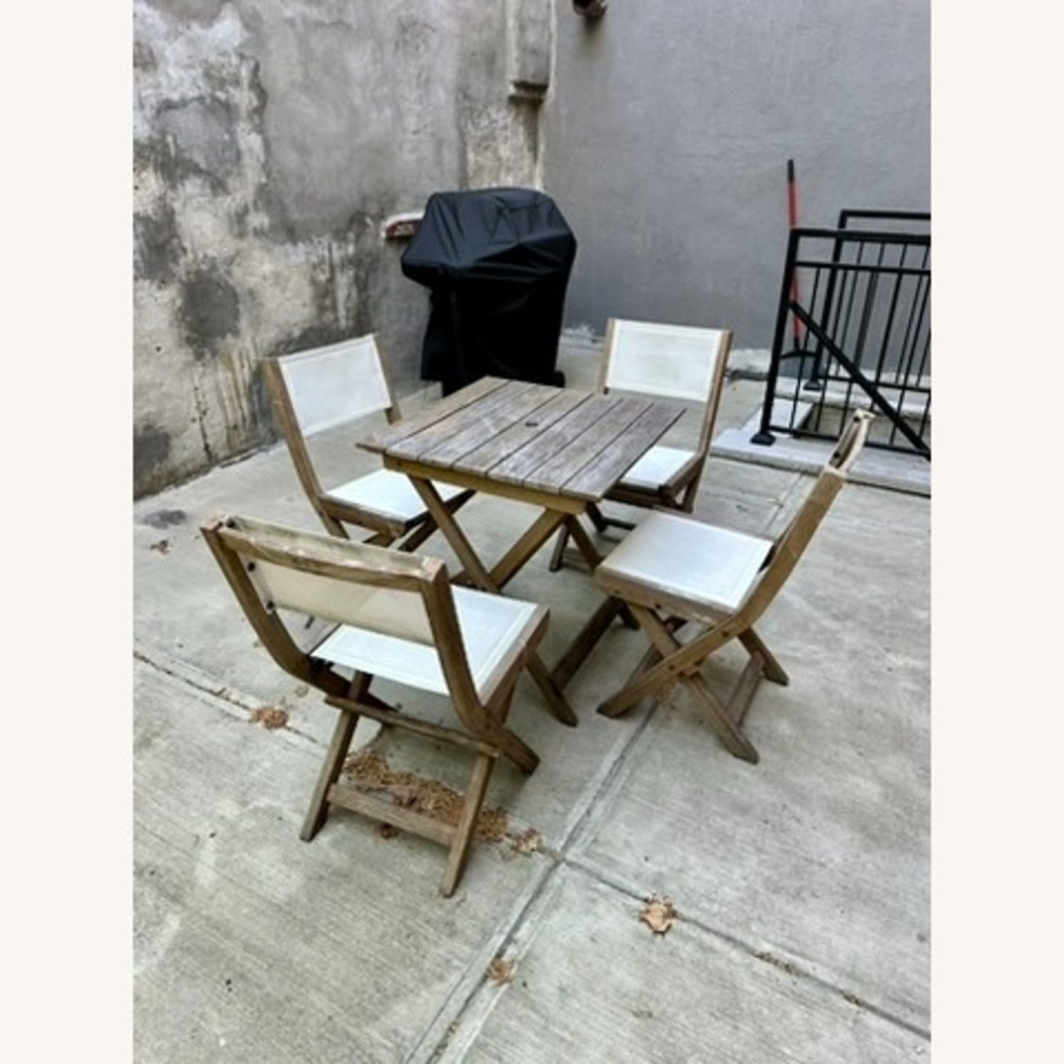 West Elm Portside Patio Table and Chairs - image-2