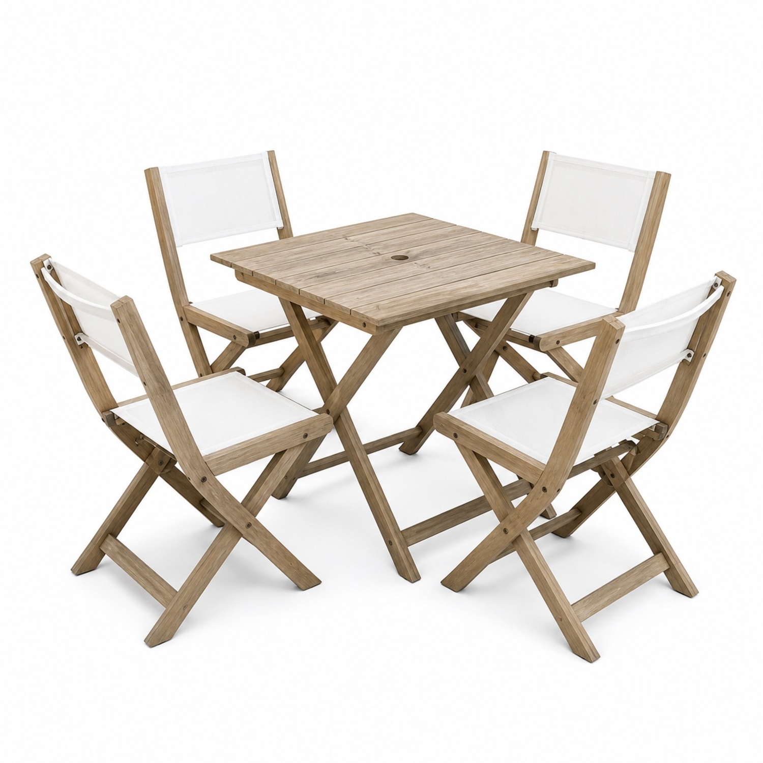 West Elm Portside Patio Table and Chairs - image-4