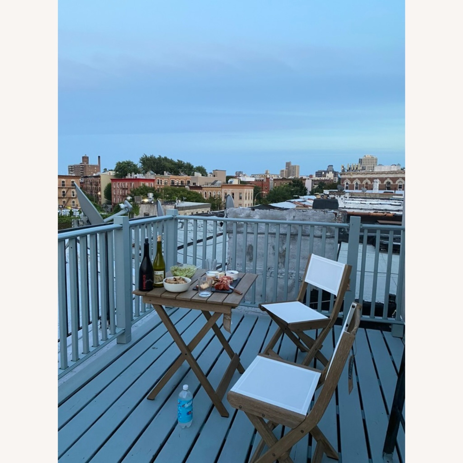 West Elm Portside Patio Table and Chairs - image-3