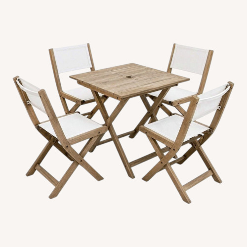 Used West Elm Portside Patio Table and Chairs for sale on AptDeco