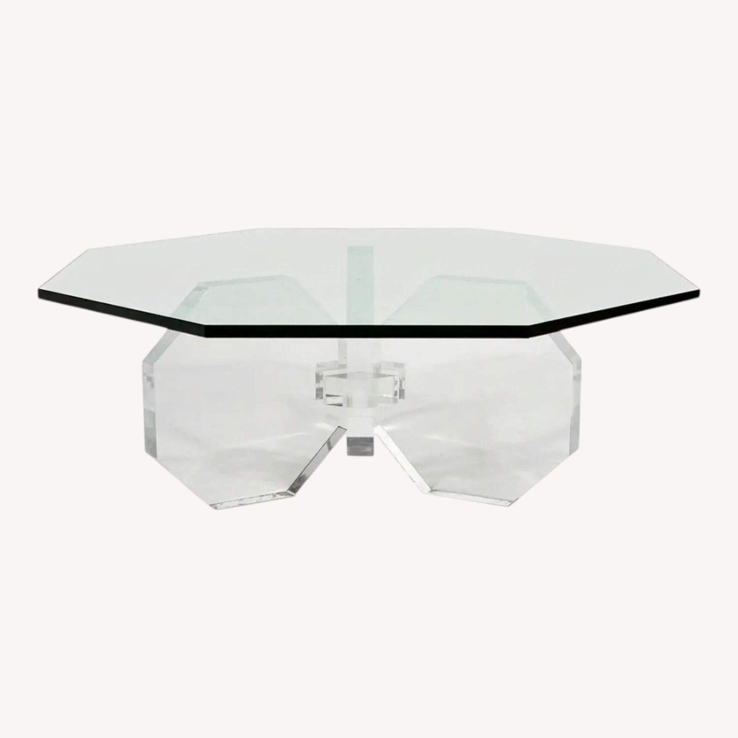 Round Glass Coffee Table - image-0