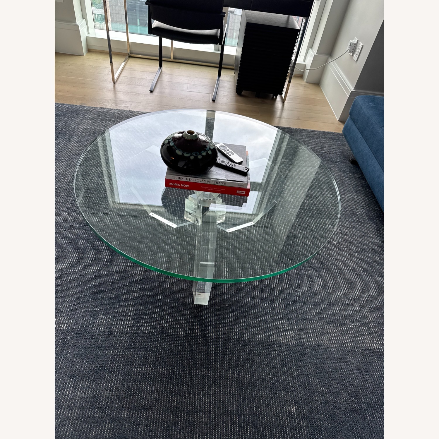 Round Glass Coffee Table - image-2