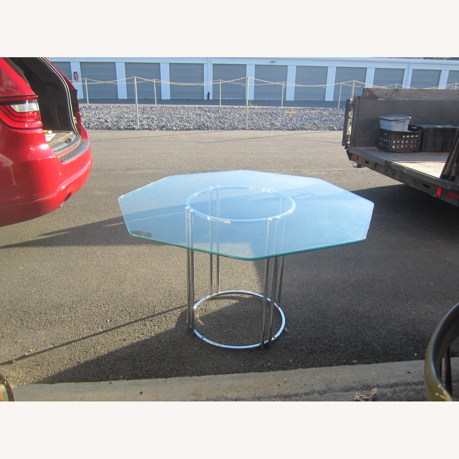 Vintage/Antique Finds Glass Dining Table - image-4